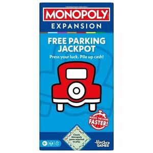 Monopoly Free Parking Jackpot Expansion Game Hasbro Fast Play Add-On NEW
